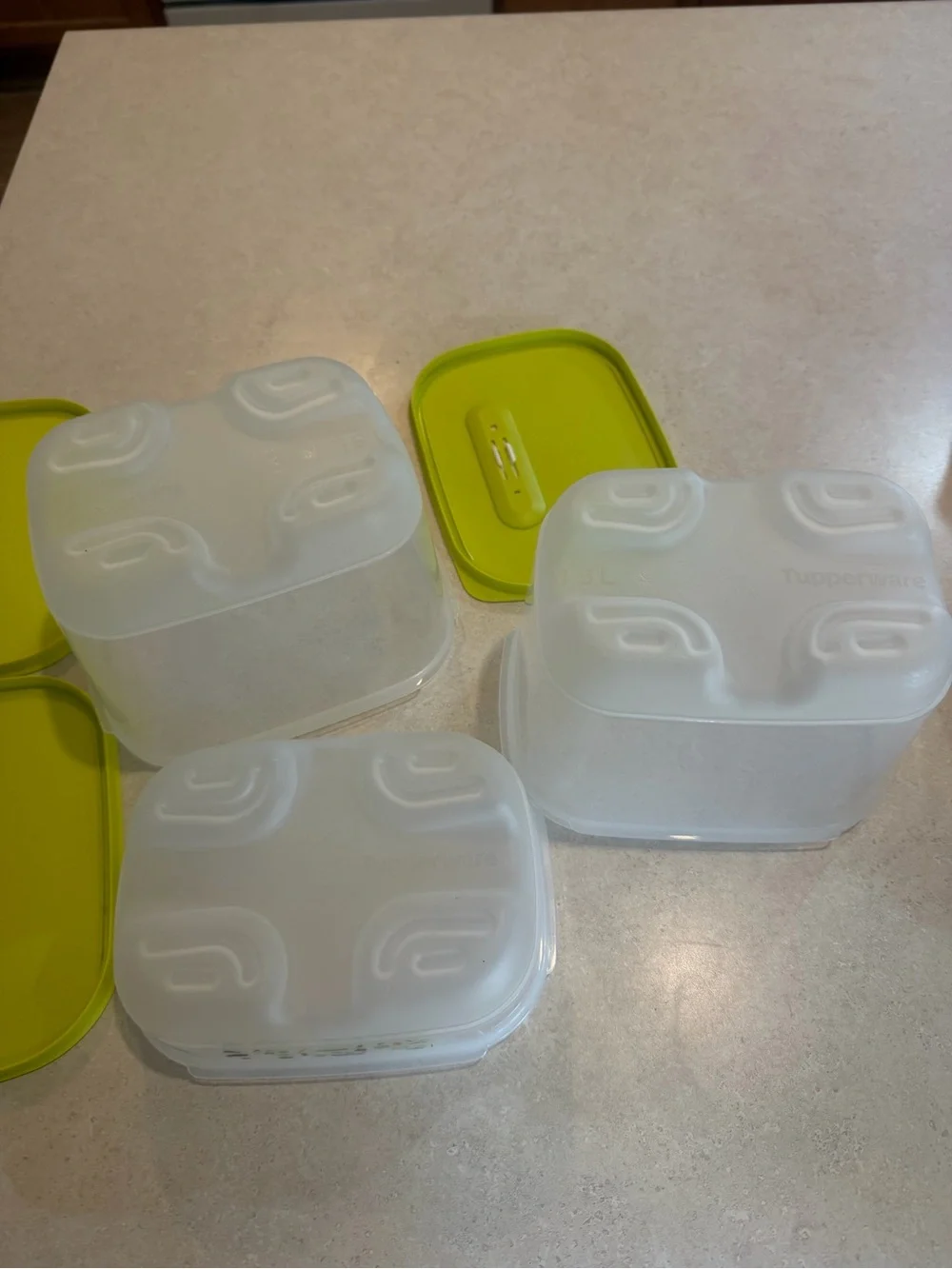 Tupperware Set of 3 Small Deep Fridgesmart Containers